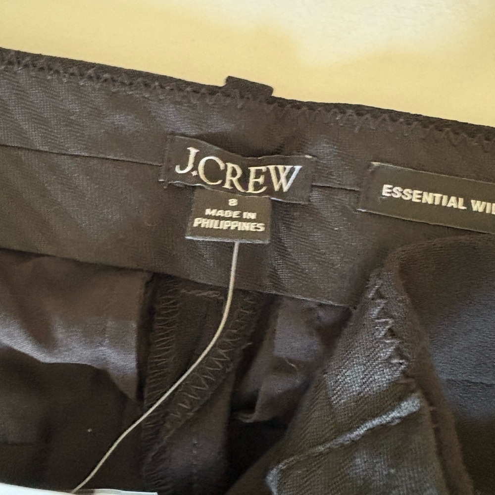 J. Crew Black Tailored Trousers